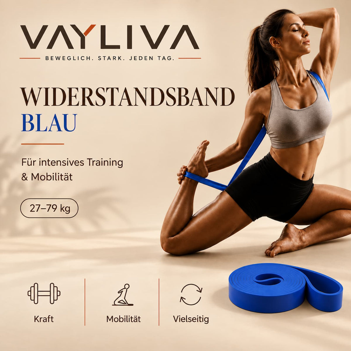 VAYLIVA Widerstandsband – dein ganzes Training in einem Band